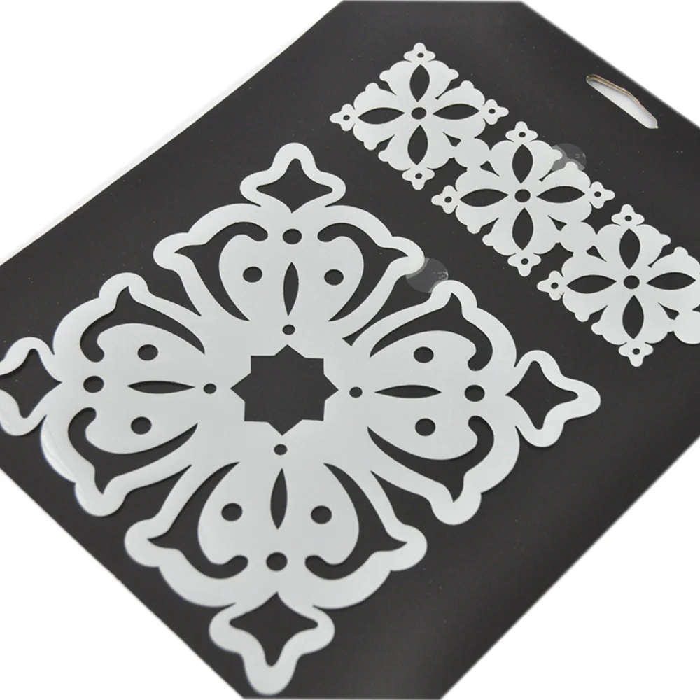 New style customized heart shaped drawing stencil