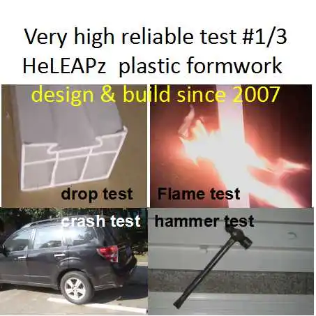 landscape  garden light weight walkpath cost saving reusable flex stiff rigid plastic formwork