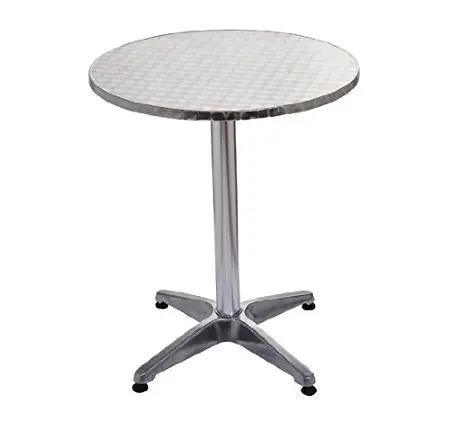 outdoor metal aluminum stainless steel dining table