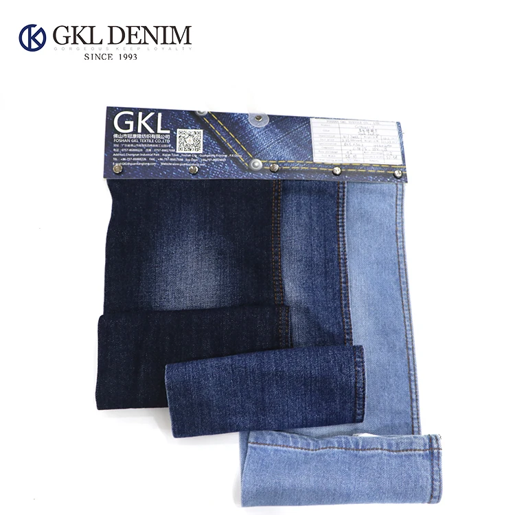 Competitive Price G141101-7 Dobby Denim 2%Spandex 98% Cotton Jeans Fabric