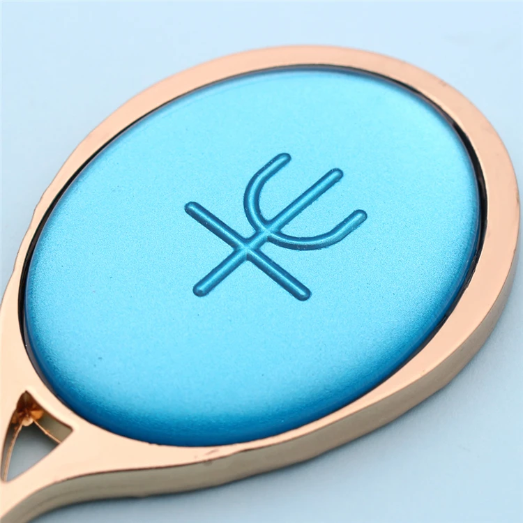 Hand Vanity Mirror Princess Mini Make-up Blue Crystal Mirror Symbol Sailor Moon hand held metal cosmetic mirror