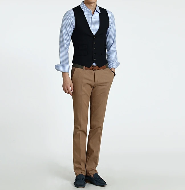  Модные мужские костюмы на заказ в Корейском стиле повседневный жилет