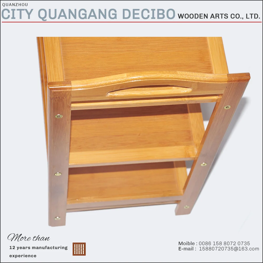 high quality china export customized vintage wooden shoe rack