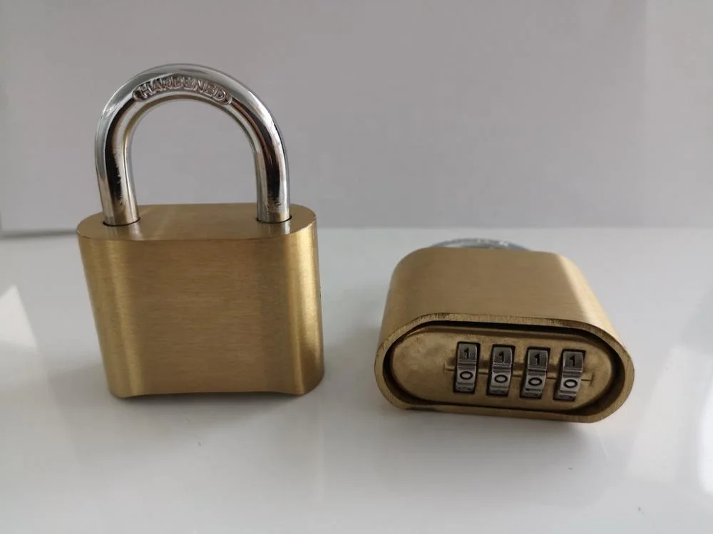 AJF High quality and security digital solid brass guard or locker or outdoor number combination padlock