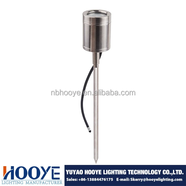 Садовый светодиодный фонарь из нержавеющей стали с шипами