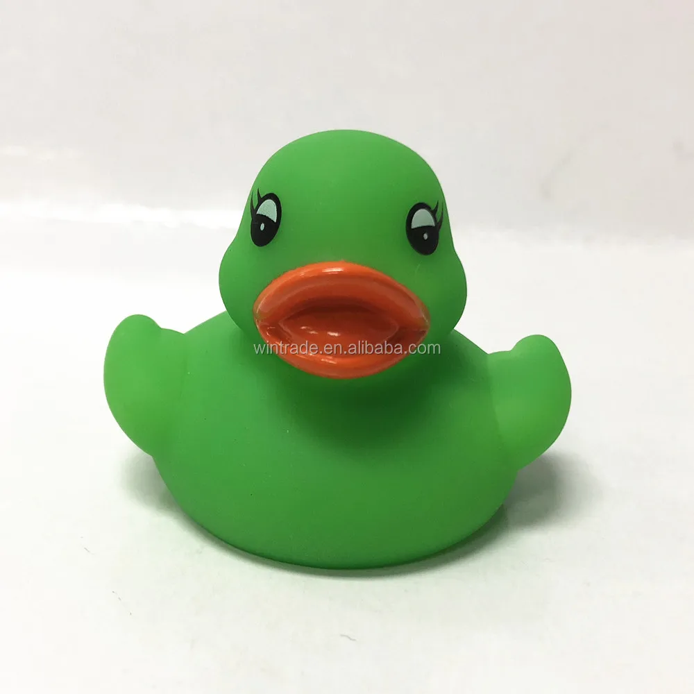 Wholesale Printing Rubber Duck Colorful Vinyl Green Duck