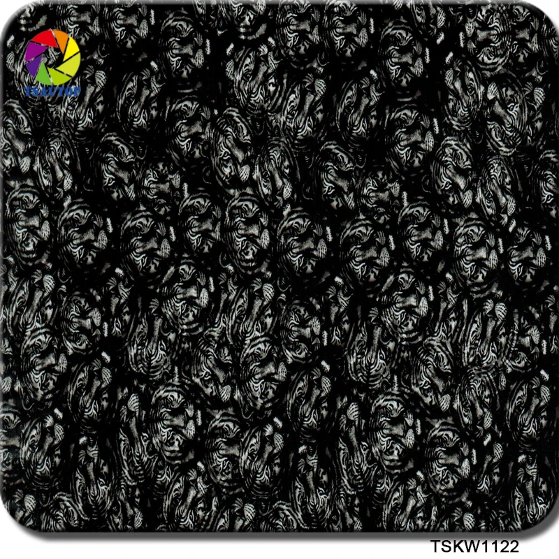 Гидропленка TSAUTOP с принтом черепа, аквапринт, бумага для аквапечати