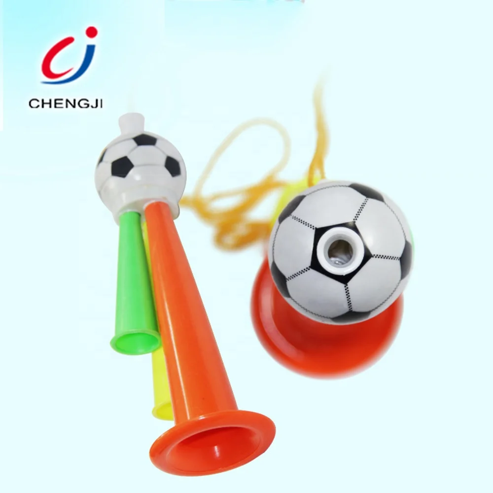 
Hot selling cheering plastic sport fans cheap mini colors football horn 