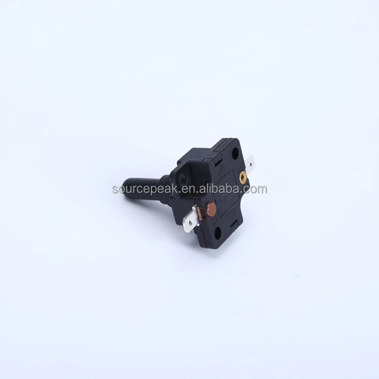 10A 125/250VAC Household Appliances Black Push Button Electric Safety Switch