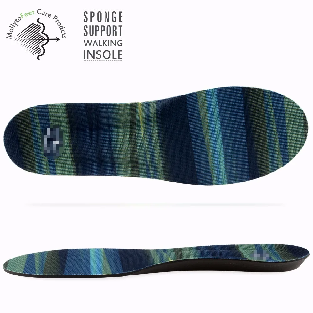 Orthotic flat feet shoes insert EVA memory foam high foot care protects arch support insoles