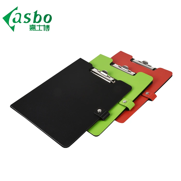 High quality custom logo office diary cover folding school PP clipboard and folder