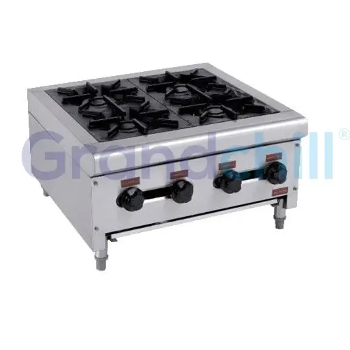 
Tabletop Portable 4 Burners Stainless Steel Cooker Units Gas Stove Kitchen Cooking Appliances 