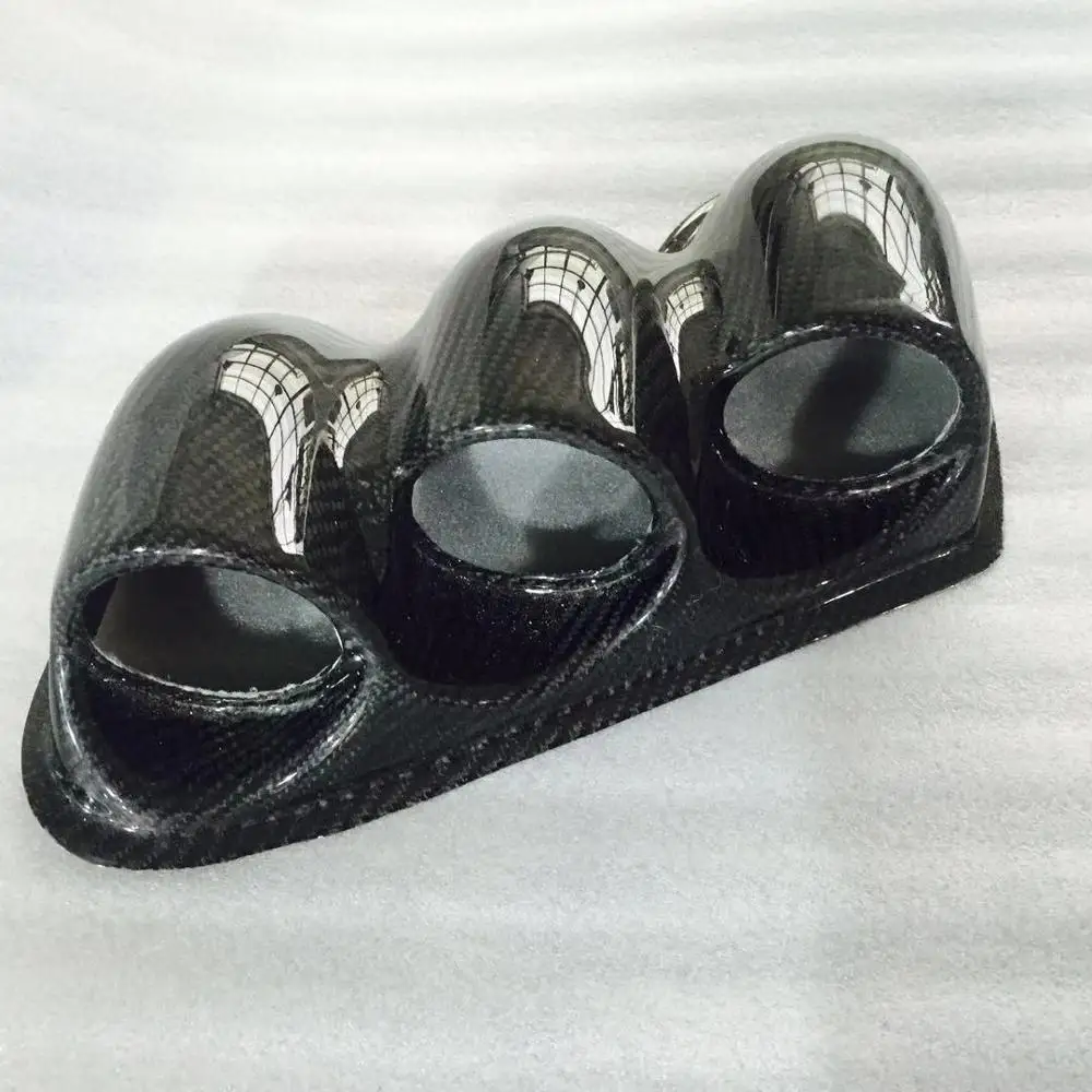 For 2003-2007 EVO7 8 9 LHD DASH TRIPLE GAUGE POD RHS(52MM 60MM) CT9A Carbon fiber