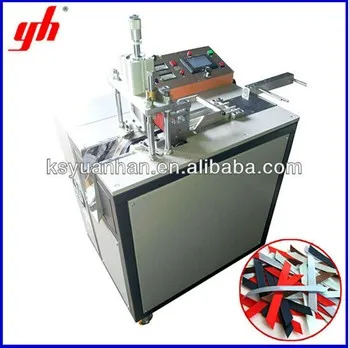 Sonic label cutter/label cutter for woven labels