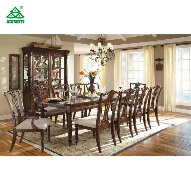 OEM Dinning Chairs, Dining Table, Easy Cleaning Dining Table Set For 8 People