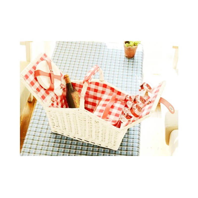 100%handmade wholesale picnic basket with handle