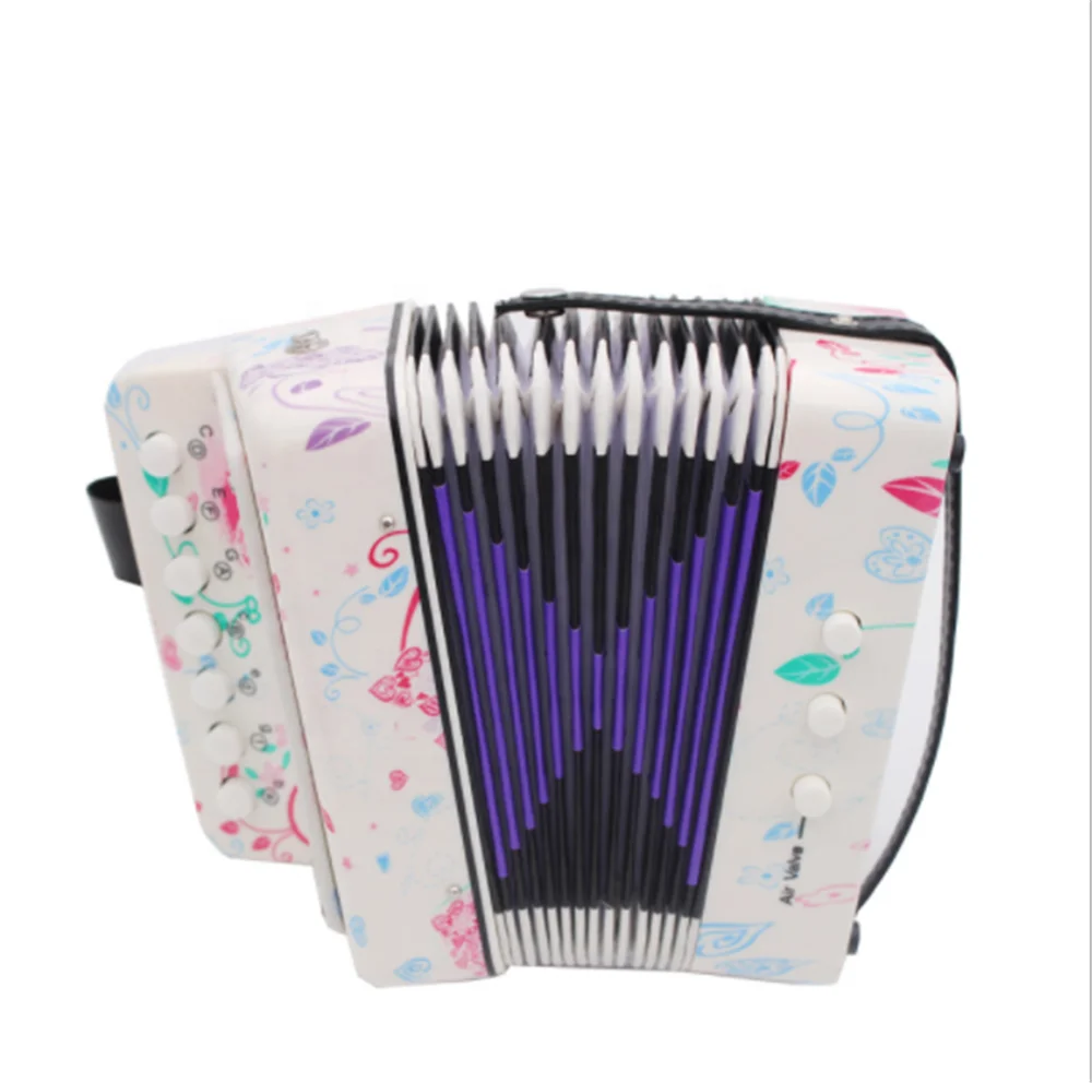 Новый стиль, 7 клавиш, 2 баса, цветные детские музыкальные инструменты, игрушки, аккордеон, оптовая продажа