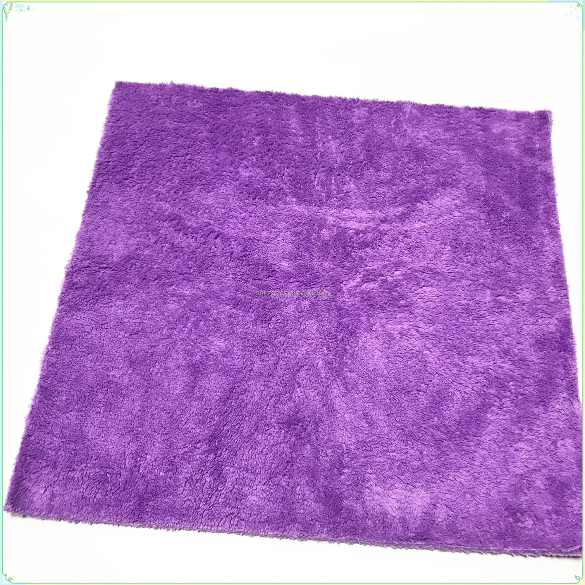 
40x40cm, edgeless long pile soft coral microfiber cleaning cloth(ultrasonic cut) 