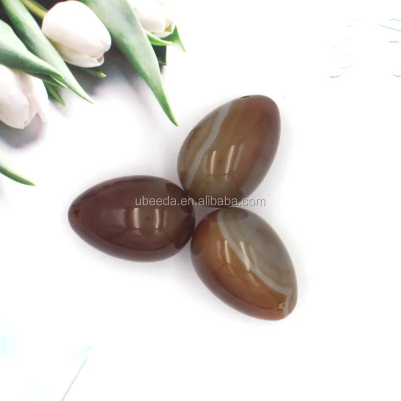 Reasonable price drilled chakra healing stones red carnelian yoga eggs