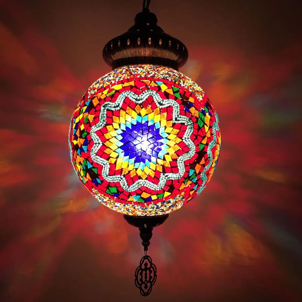 Tokin handmade Mosaic Art single turkish mosaic glass lamp