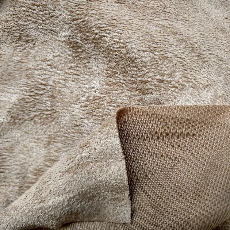 Model toys light weight soft sanded warp knitted suede fabric