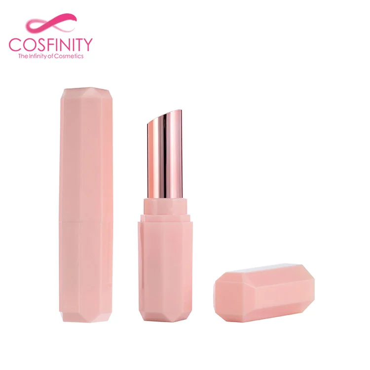 custom pink lipstick tube cases slim plastic lipstick container