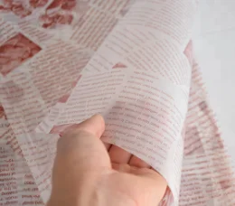 
Greaseproof Wrapping Paper Custom Designed Print Food Sandwich Paper 