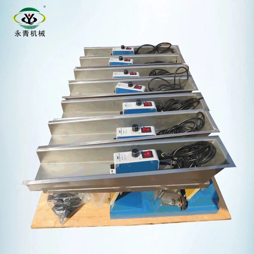 Linear horizontal electromagnetic vibratory feeder for powder and granule