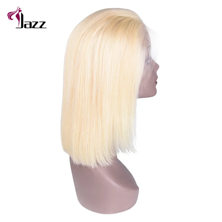 Wholesale Top Quality Pink Orange Blue Red 613 Blond Color Wig Brazilian Virgin Human Hair Long Colored Lace Front Full