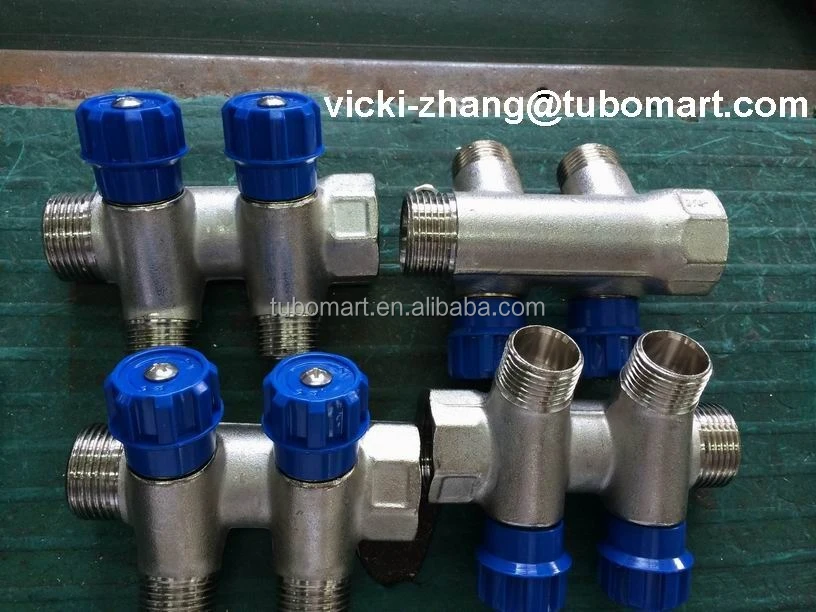 TUBOMART OEM Brass Pex Water Manifolds and Under Floor Heating Manifolds for Pex Al Pex Under Floor Heating Pipe with Hvac Tool
