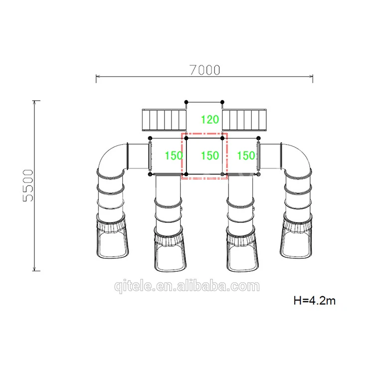 Горячая Распродажа, новая модная уличная игровая площадка для аквапарка
