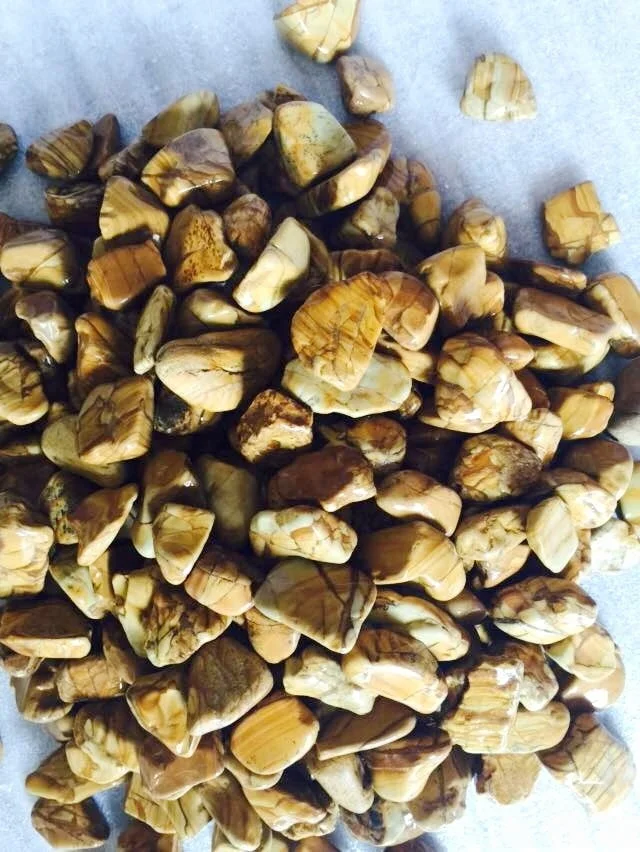 
high polished mixed color natural cobble stone 