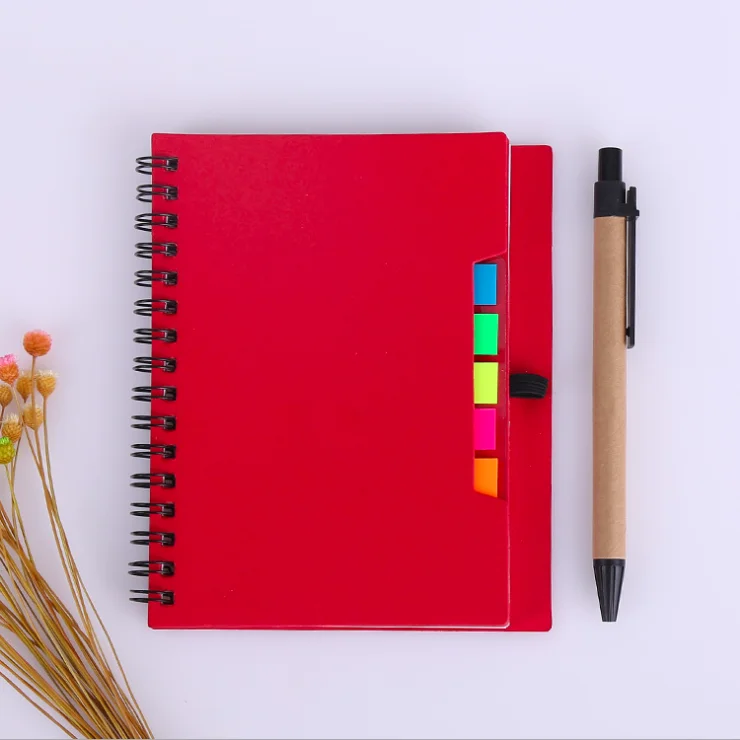 A4 A5 A6 Notebook Logo Custom Notebook Sprial Notebook with Pen and Sticky Notes List of Office Stationery Items