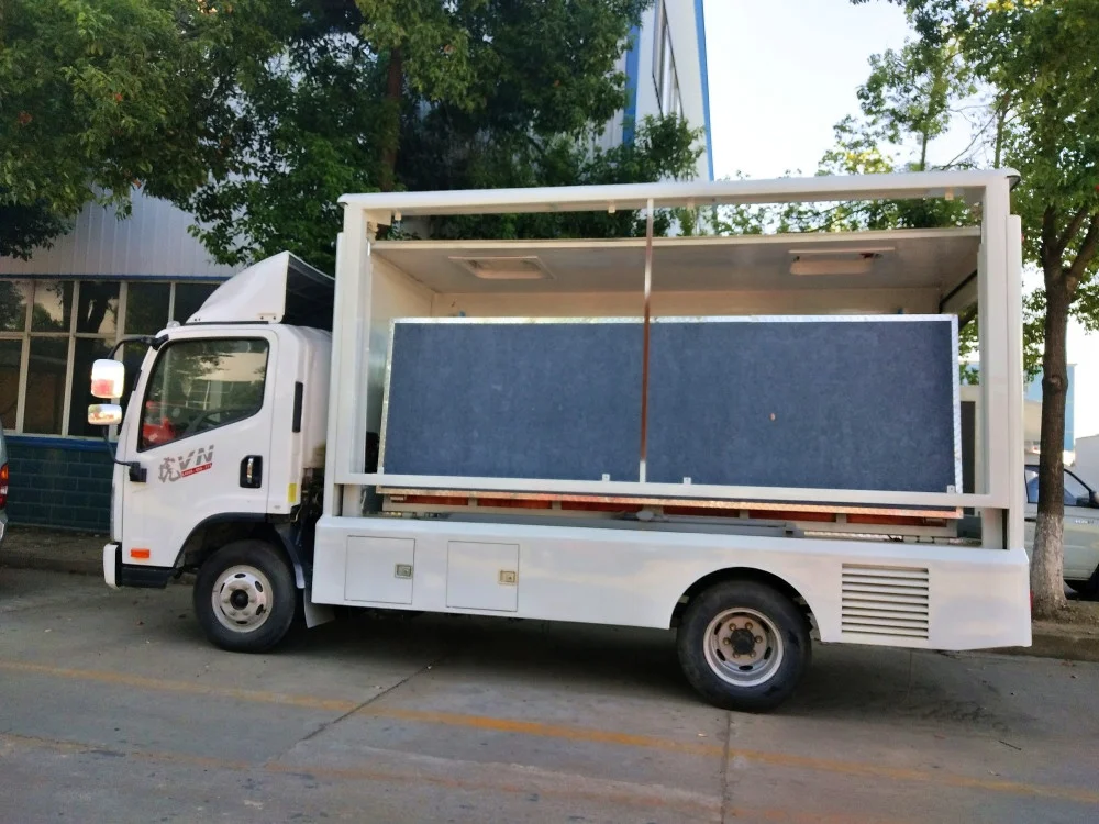 FAC 4*2 mobile stage truck for roadshow/LED advertising truck and stage truck for sale