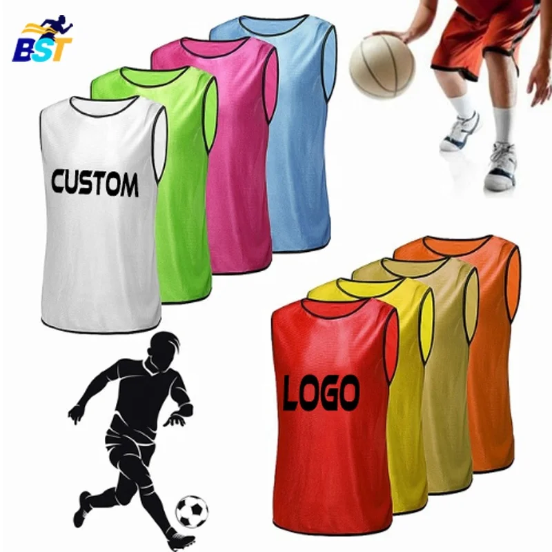 Factory direct sales custom of soccer & football training vest bibs mix  color and size