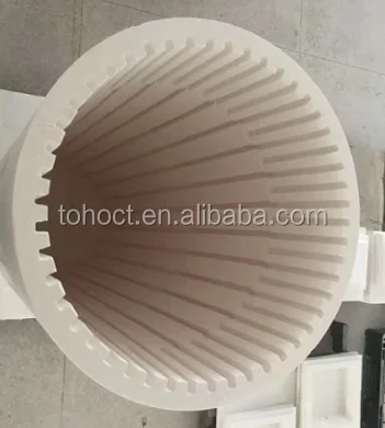 99%alumina zirconia Internal screw machinery Ceramic tube bush pipe