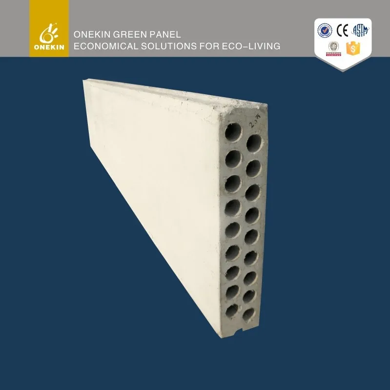 Onekin MgO lightweight prefabricated hollow core partition drywall internal external fascias soffits tile backing panel