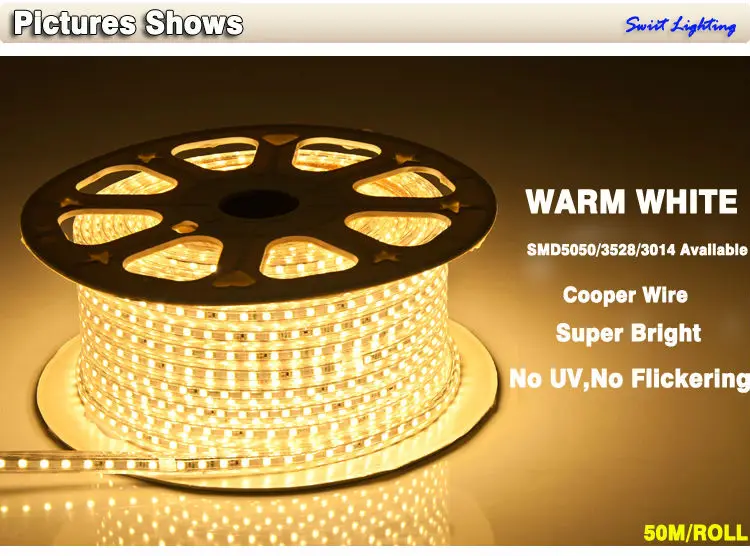 
Hot Sale 220V 5050 LED Rope Light 