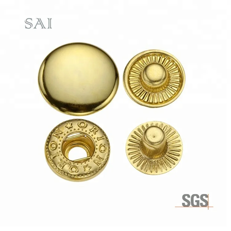 484#    Hot Sale Brass/Metal Four Parts Fashion Spring Snap Button