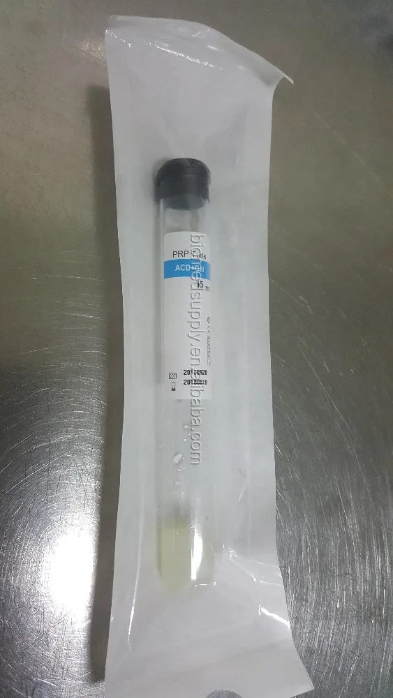 Glass Blood tube ACD-A PRP Activator Anticoagulant and separation gel prp tube for skin care, face v lifting and hair loss etc.