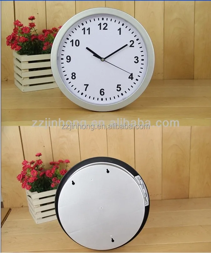 plastic hidden safe wall clock 10ich for SECRET STASH JEWELLERY MONEY