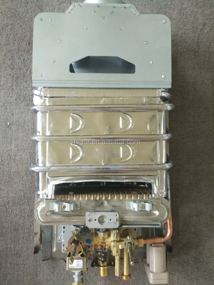 Commercial Price White Color Low Water Pressure Open Flue 6L Gas Water Heater