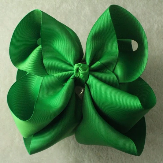 
8' large solid color ribbon hair bow 