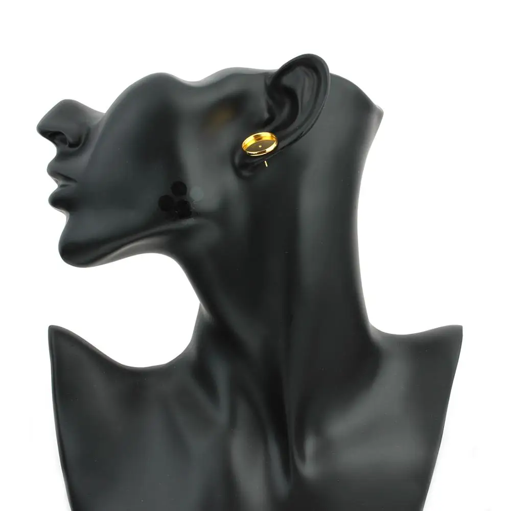 50Pcs/Bag Earring posts nuts jewelry findings - metal earring backs stopper ear studs setting components