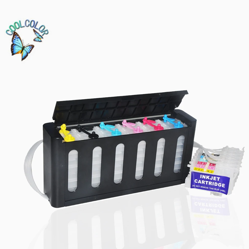 Роскошные 6 цветов СНПЧ комплект с СНПЧ картридж можно использовать для Epson T0851-T0856 патрон чернил для принтера Epson T60