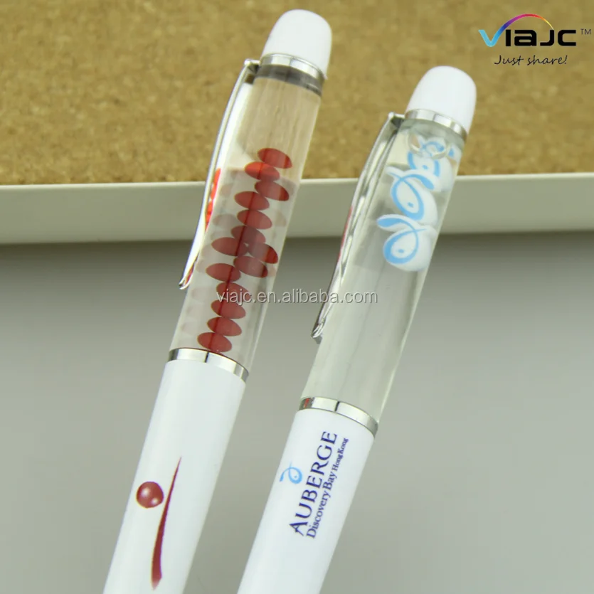 Custom Shape 3D floating Ballpoint Liquid pen