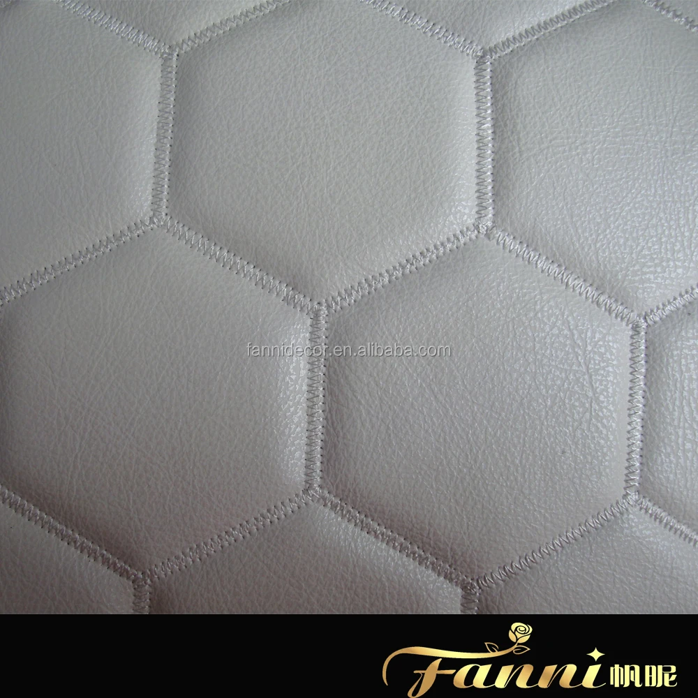 New Designs Wall Decoration Artificial Leather With Foam PVC Decorative Leather PU Leather With Foam