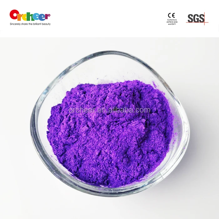 
Violet rich purple yellow orange pearl luster pigment powder for coating printing 