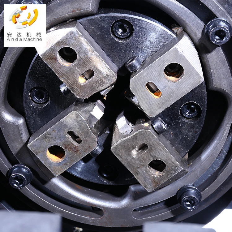 Anda rolling machine with ribbed bar thread rolling machine