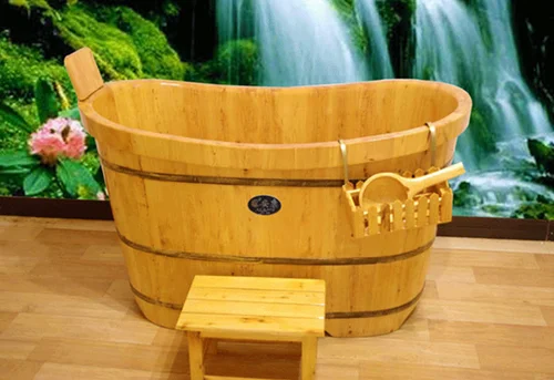 Wooden hot sale with environmental glue and varnish practical bath tub cedar wood